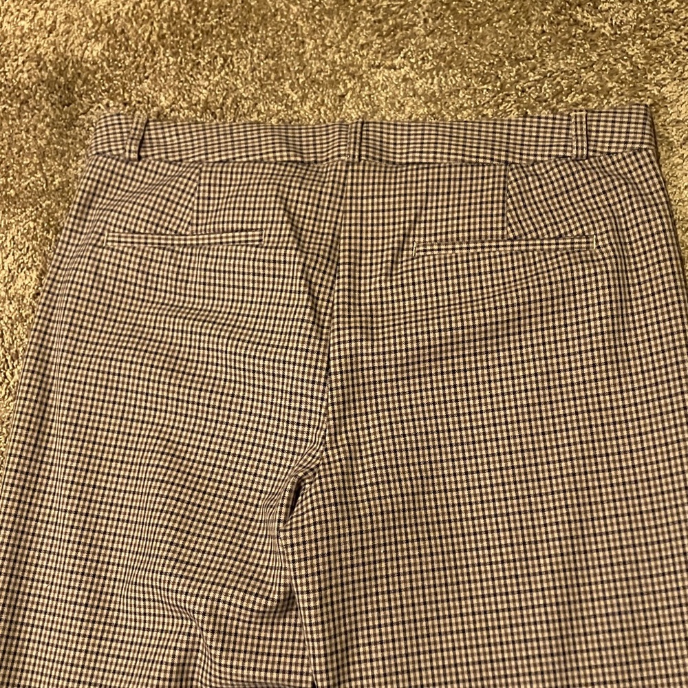 Banana Republic Black, Brown, & Tan Checkered Pants. Sloan. Size 12. NICE! NWT - Picture 8 of 8